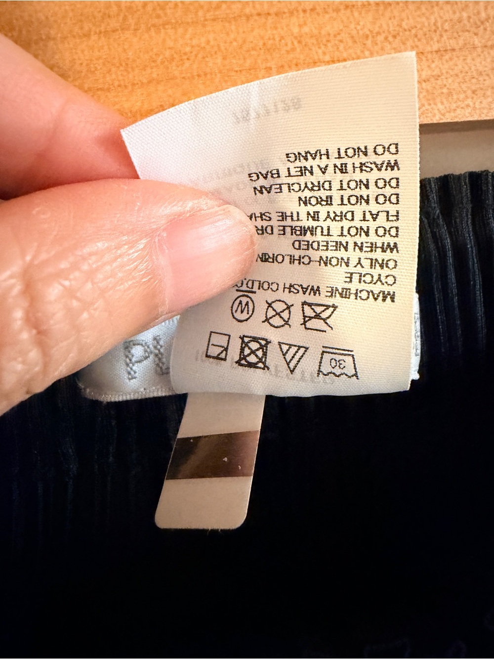 Pleats please Issey Miyake Navy Pleated Wide-Leg Pants FIRM PRICE - Picture 4 of 11